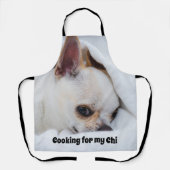 Jouw huisdier hond puppy chihuahua aangepaste foto schort (Voorkant)