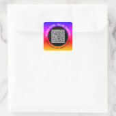 Jouw Kleur QR Code Sticker Voorbeeld Aangepaste Te (Tas)
