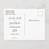 Jouw kleuren Washington kaartvorm save the date Aankondigingskaart (Achterkant)