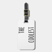Jouw koelste snor bagagelabel (Voorkant verticaal)