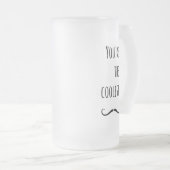 Jouw koelste snor matglas bierpul (Voorkant rechts)