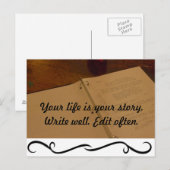 Jouw leven is jouw verhaal briefkaart (Voorkant / Achterkant)