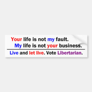Jouw Leven Mijn Leven Bumpersticker
