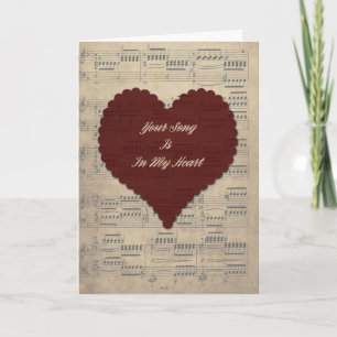 Jouw liedje Valentijnsdag Kaart