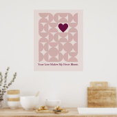 Jouw liefde laat mijn hart midden in de eeuw bloei poster (Keuken)