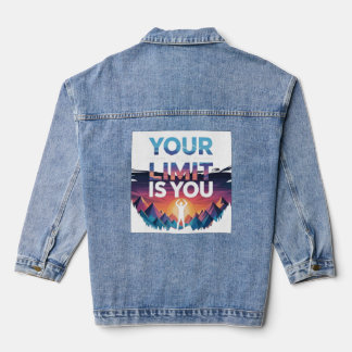 JOUW LIMIET BEN JIJ DENIM JACKET