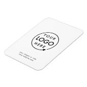 Jouw Logo | Bedrijfs Modern minimalistisch minimal Magneet (Linkerzijde)