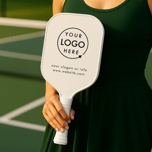 Jouw Logo | Bedrijfs Modern minimalistisch minimal Pickleball Paddle