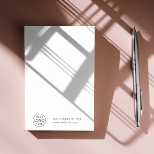 Jouw Logo   Bedrijfs Modern minimalistisch minimal Post-it® Notes