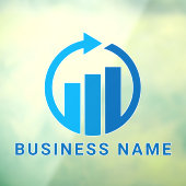 Jouw Logo | Moderne minimaliseringsregeling bedrij Raamsticker (Vel 3)