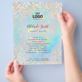 jouw logo opaal geïnspireerd ontwerp flyer (Hand)