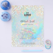 jouw logo opaal geïnspireerd ontwerp flyer (Enkel)