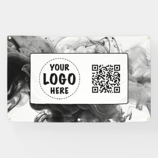 Jouw Logo Smokey Gothic Monochrome Spandoek