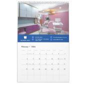 Jouw Logo | Zakendentist Modern minimalist Kalender (Feb 2026)