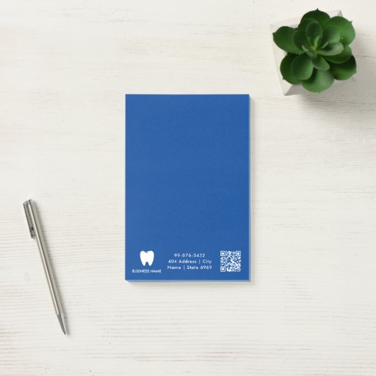 Jouw Logo | Zakendentist Modern minimalist Post-it® Notes (Kantoor)