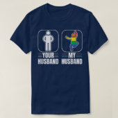 Jouw man, mijn man, Gay LGBT Pride Transgender T-shirt (Design voorkant)