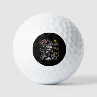 Jouw manier is beter Christelijke citaat Jezus gel Golfballen