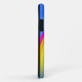 "Jouw naam" (3 letters): regenboogblauwe ifoon Case-Mate iPhone Case (Achterkant/rechts)