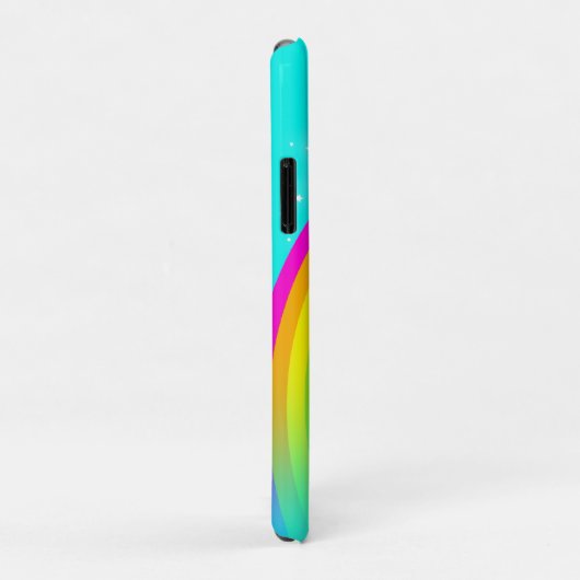 "Jouw naam" (5 letters): regenboogwaterifoon Case-Mate iPhone Case (Achterkant/rechts)