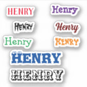 Jouw naam aangepaste bovenste Stickers voor Lap (Voorkant)