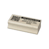 Jouw naam Adres QR Code Moderne Stempel (Stempel)