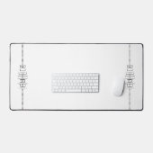 Jouw naam als Alien Glyphs Unique White Bureaumat (Keyboard & Muis)