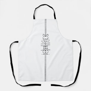 Jouw naam als Alien Glyphs Unique White Schort
