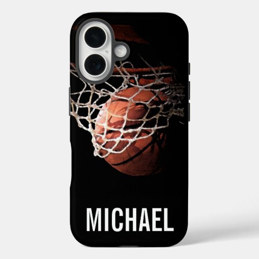 Jouw naam  Basketball Artwork Case-Mate iPhone Case (Achterkant)