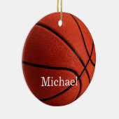 Jouw naam Basketball Artwork Keramisch Ornament (Rechts)