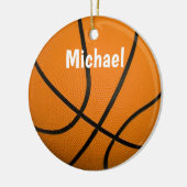 Jouw naam Basketball Artwork Keramisch Ornament (Links)