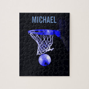 Jouw naam Basketball Artwork Pop Art Legpuzzel