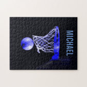 Jouw naam  Basketball Artwork Pop Art Legpuzzel (Horizontaal)
