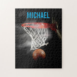 Jouw naam Basketball Artwork Pop Art Legpuzzel