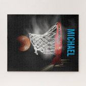 Jouw naam  Basketball Artwork Pop Art Legpuzzel (Horizontaal)