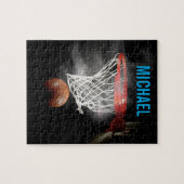 jouw naam  Basketball Pop Kunst Legpuzzel (Horizontaal)