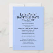 Jouw Naam Bastille Dag 14 Juli Feest Kaart (Achterkant)