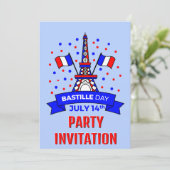 Jouw naam Bastille-dag 14 juli viering feest Kaart (Staand voorkant)