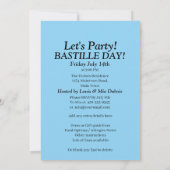 Jouw naam Bastille-dag 14 juli viering feest Kaart (Achterkant)