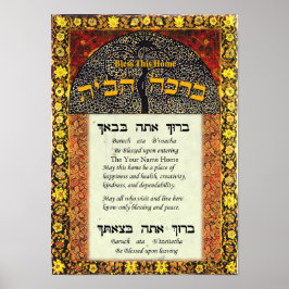 Jouw naam Blessing voor thuisgebruik Poster