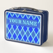 Jouw naam Blue Birds Pattern (Voorkant)