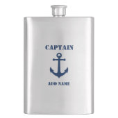 Jouw naam Captain Flask  Anker Flacon (Voorkant)