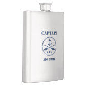 Jouw naam Captain Flask Anker & riemen Flacon (Rechts)