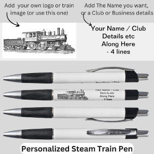 Jouw naam Club Business Logo Afbeelding etc Stoomt Pen