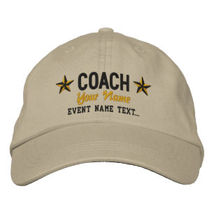 Jouw naam COACH Stars Embroidery Geborduurde Pet