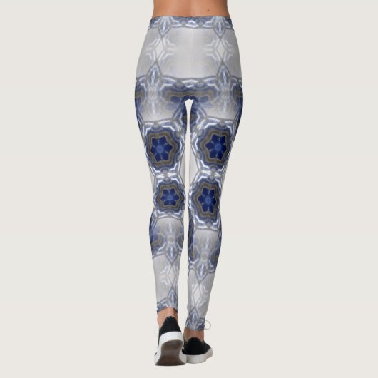 jouw naam Custom Crystal Lapis Lazuli Leggings (Achterkant)