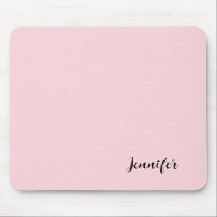 Jouw naam Custom Pastel Pink Muismat