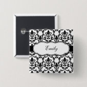 Jouw naam Damask Button toevoegen (Voorkant /achterkant)