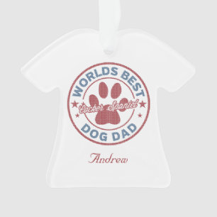 Jouw naam Dog Dad Cocker Spaniel Ugly Sweater Ornament