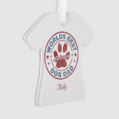 Jouw naam Dog Dad Labrador Ugly Sweater Ornament (voorkant)