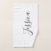 Jouw naam | Elegant Script Bad Handdoek (Handdoek)
